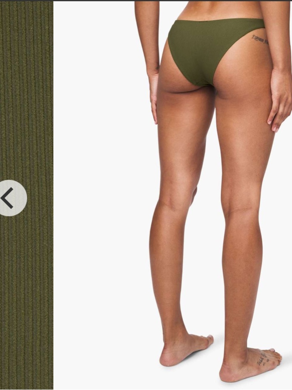 NWT Lululemon Beach Boss Low Rise Skimpy Bottom *Ribbed. Size 8